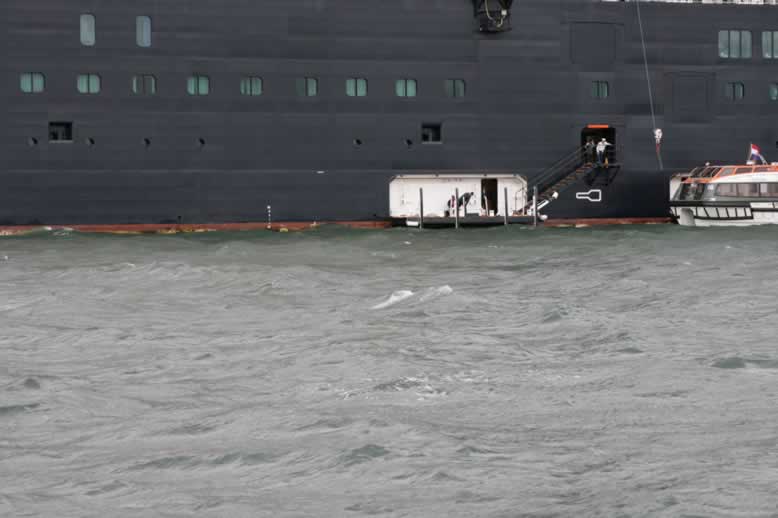 Tender Dock on ship